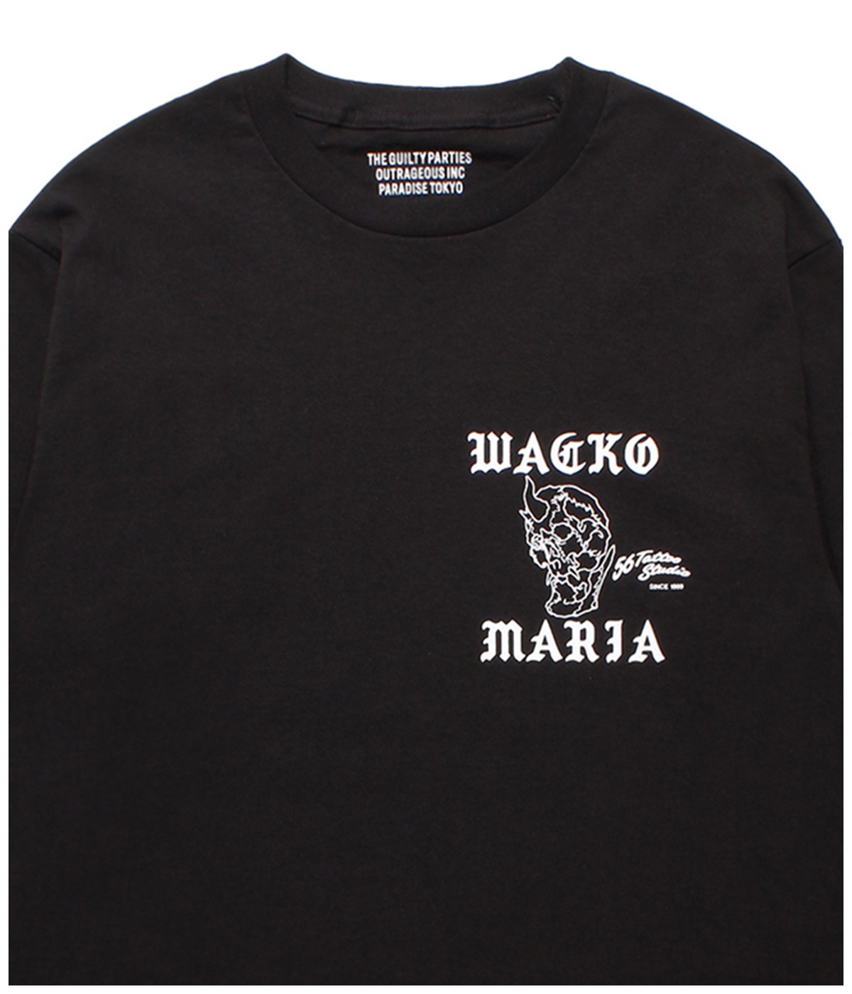 56 TATTOO STUDIO / LONG SLEEVE T-SHIRT【BLACK】|WACKO MARIA 56 TATTOO STUDIO / LONG SLEEVE T-SHIRT【BLACK】|WACKO MARIA