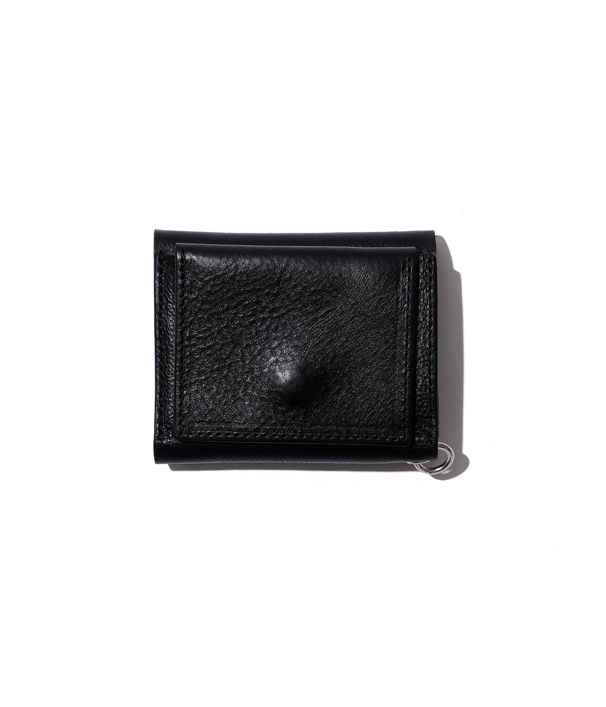CALEE×KEBOZ STUDS LEATHER MULTI WALLET【BLACK】