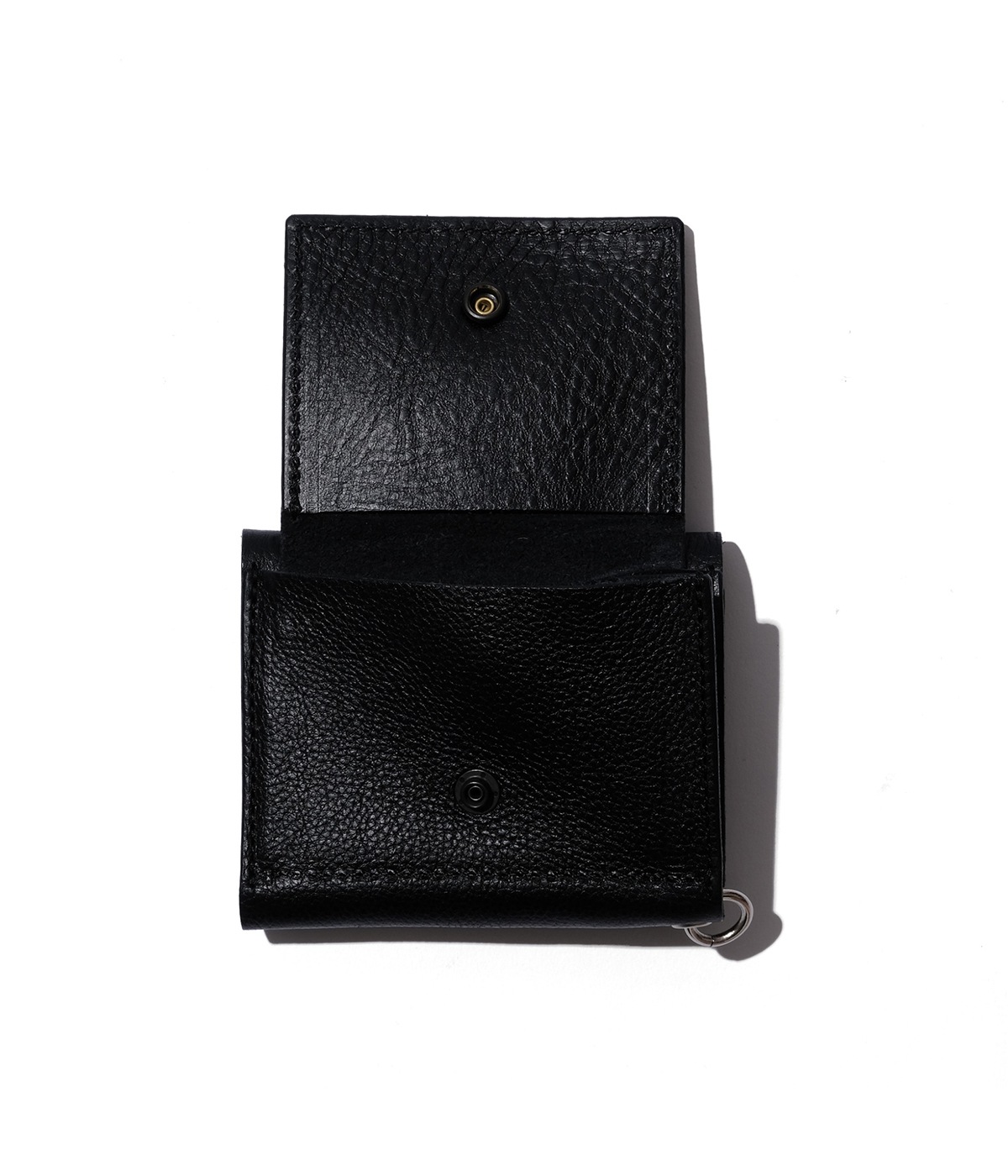 CALEE×KEBOZ STUDS LEATHER MULTI WALLET【BLACK】