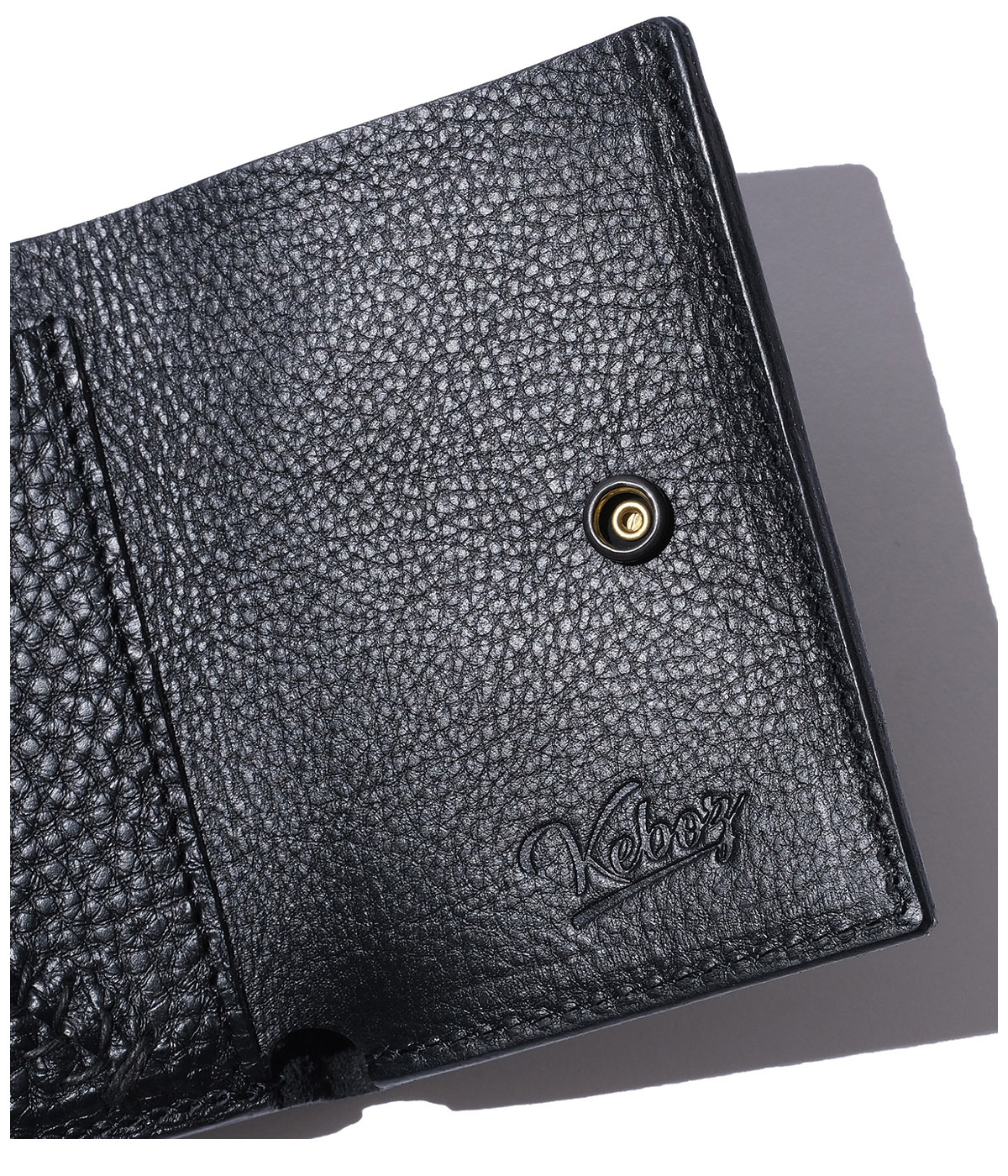 CALEE×KEBOZ STUDS LEATHER MULTI WALLET【BLACK】