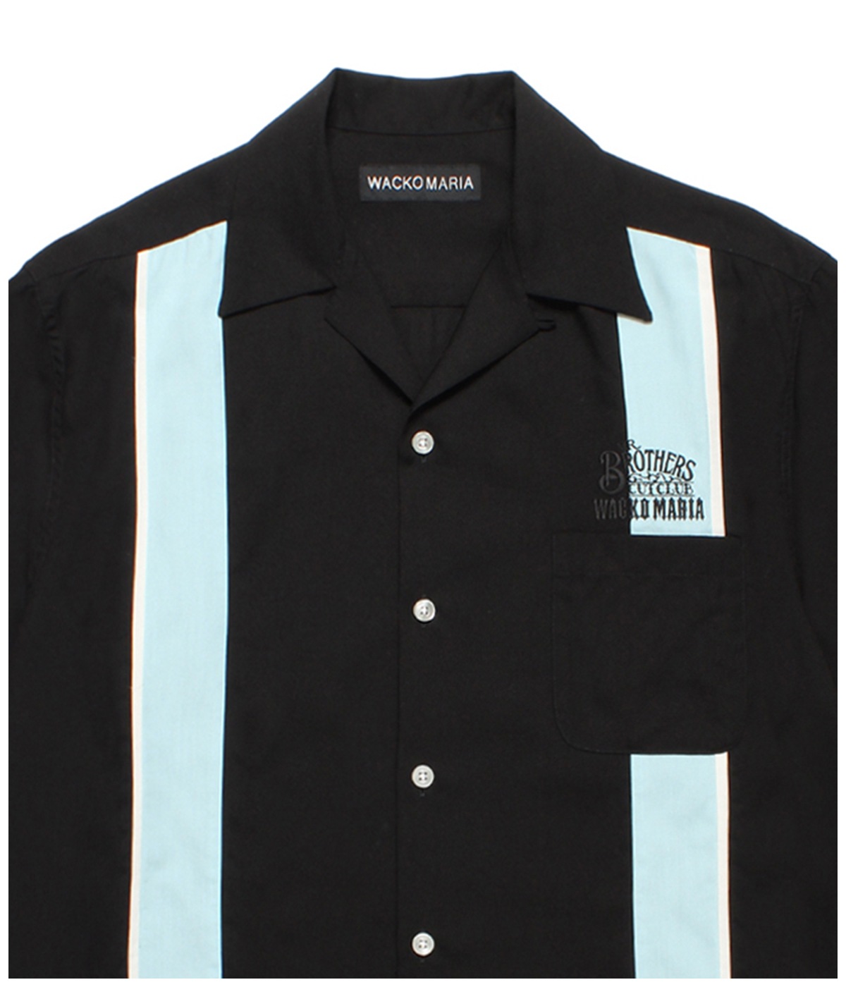 MR BROTHERS CUT CLUB / SWITCHING 50'S SHIRT【BLACK】｜WACKO MARIA