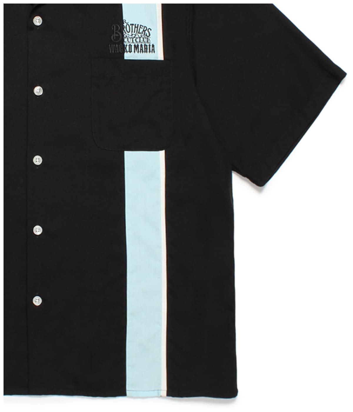 MR BROTHERS CUT CLUB / SWITCHING 50'S SHIRT【BLACK】｜WACKO MARIA