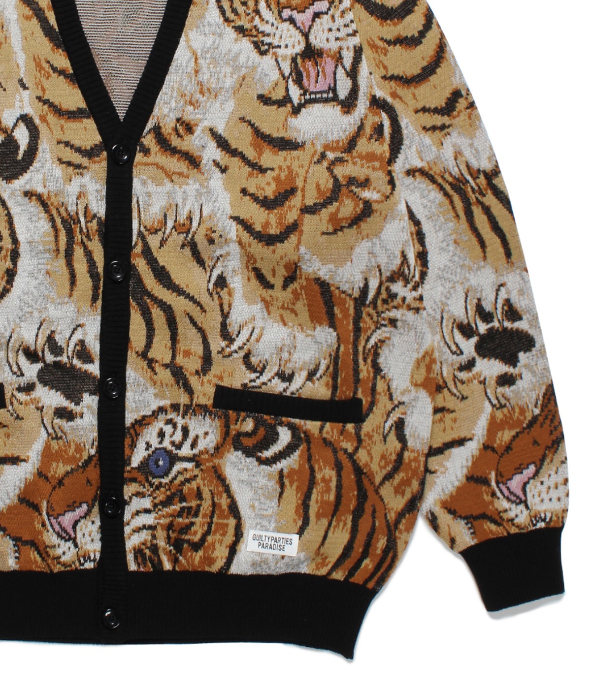 TIM LEHI / JACQUARD CARDIGAN【BEIGE】｜WACKO MARIA｜MELTING POT