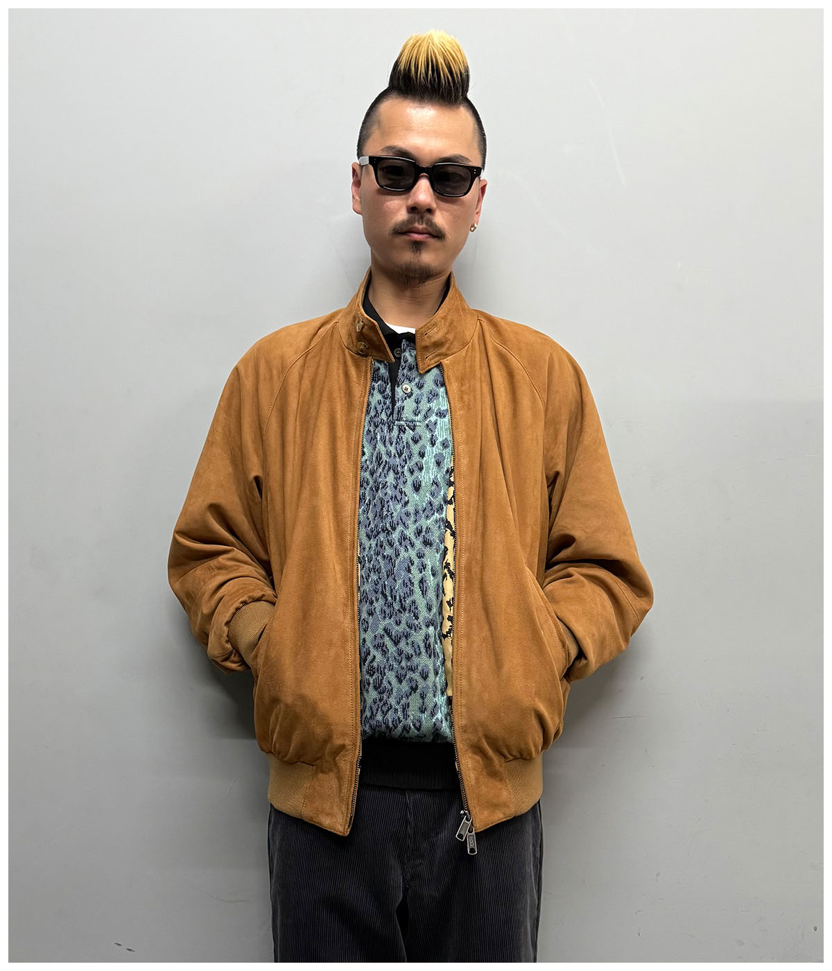 BARACUTA / SUEDE G9 HARRINGTON JACKET【BEIGE】