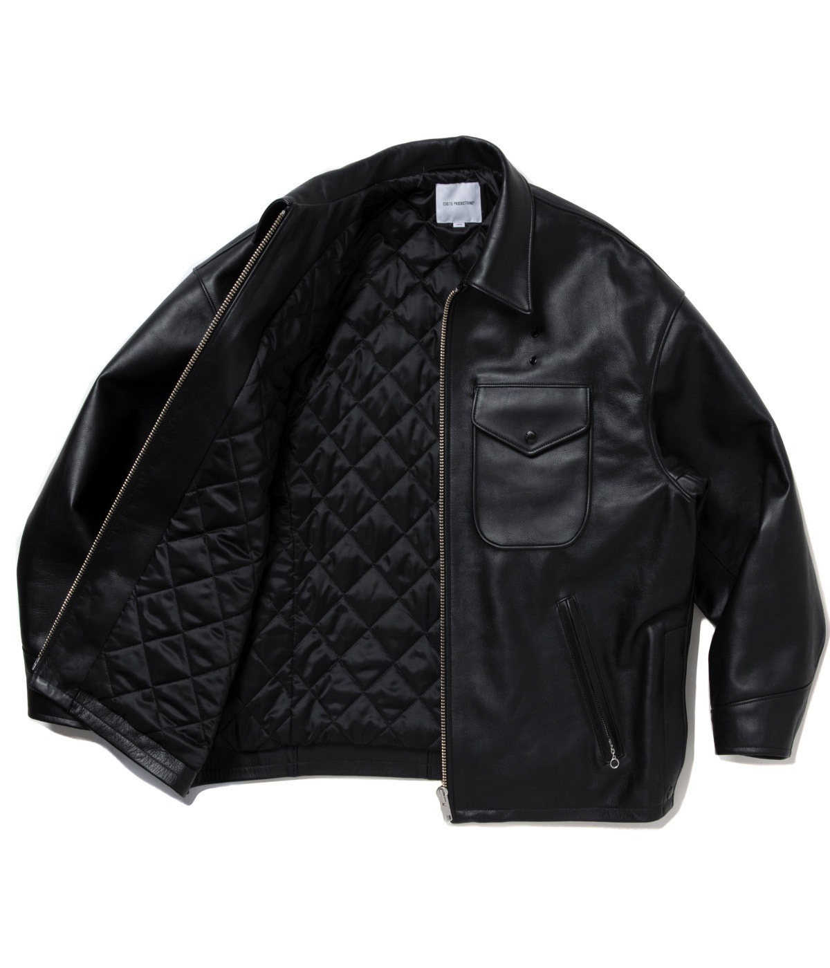 Leather Policeman Jacket【BLACK】