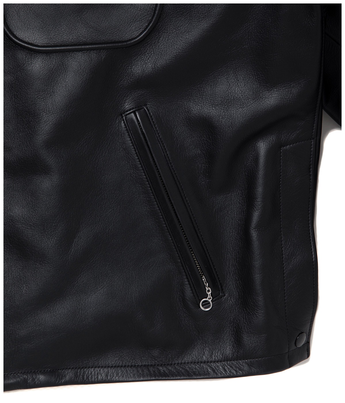 Leather Policeman Jacket【BLACK】