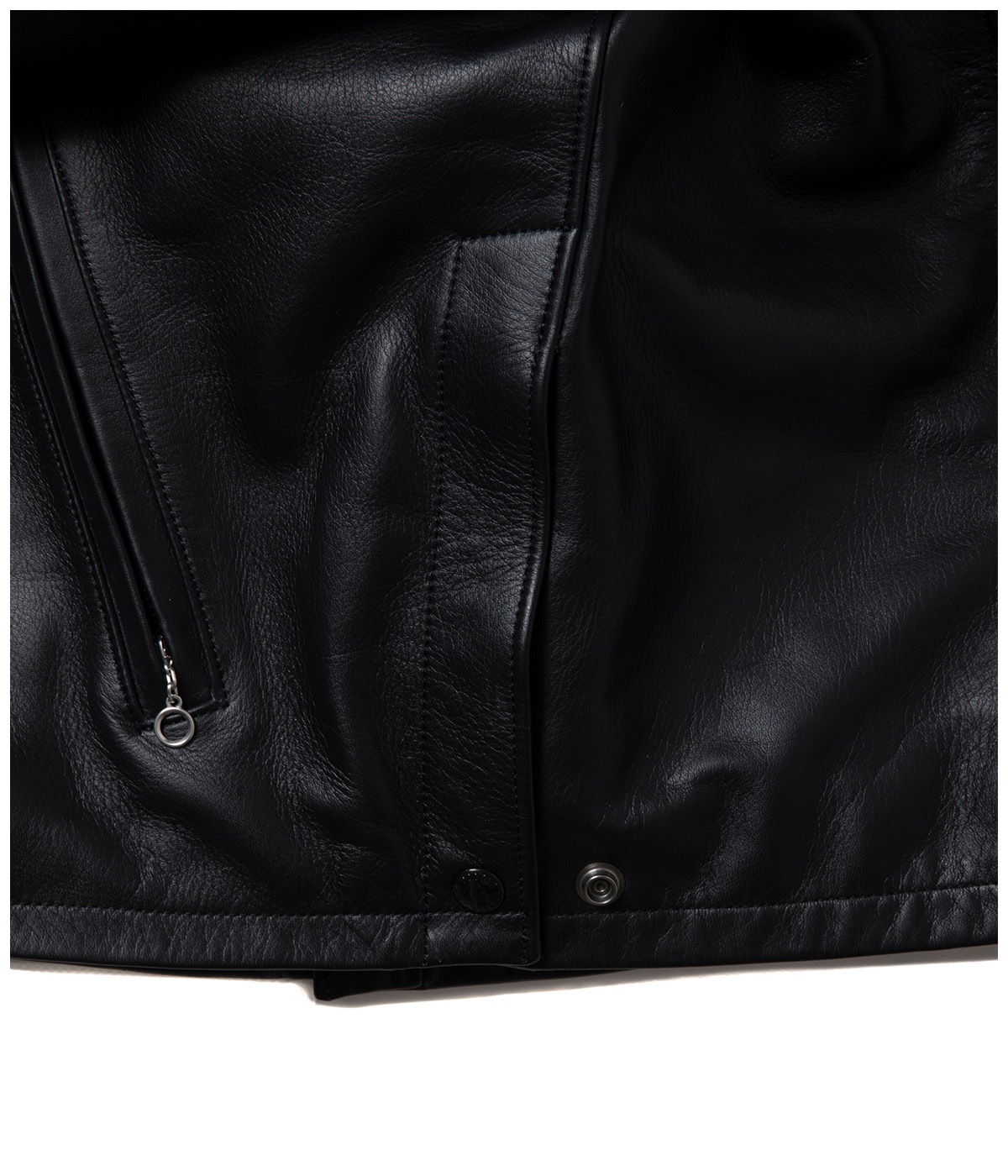 Leather Policeman Jacket【BLACK】