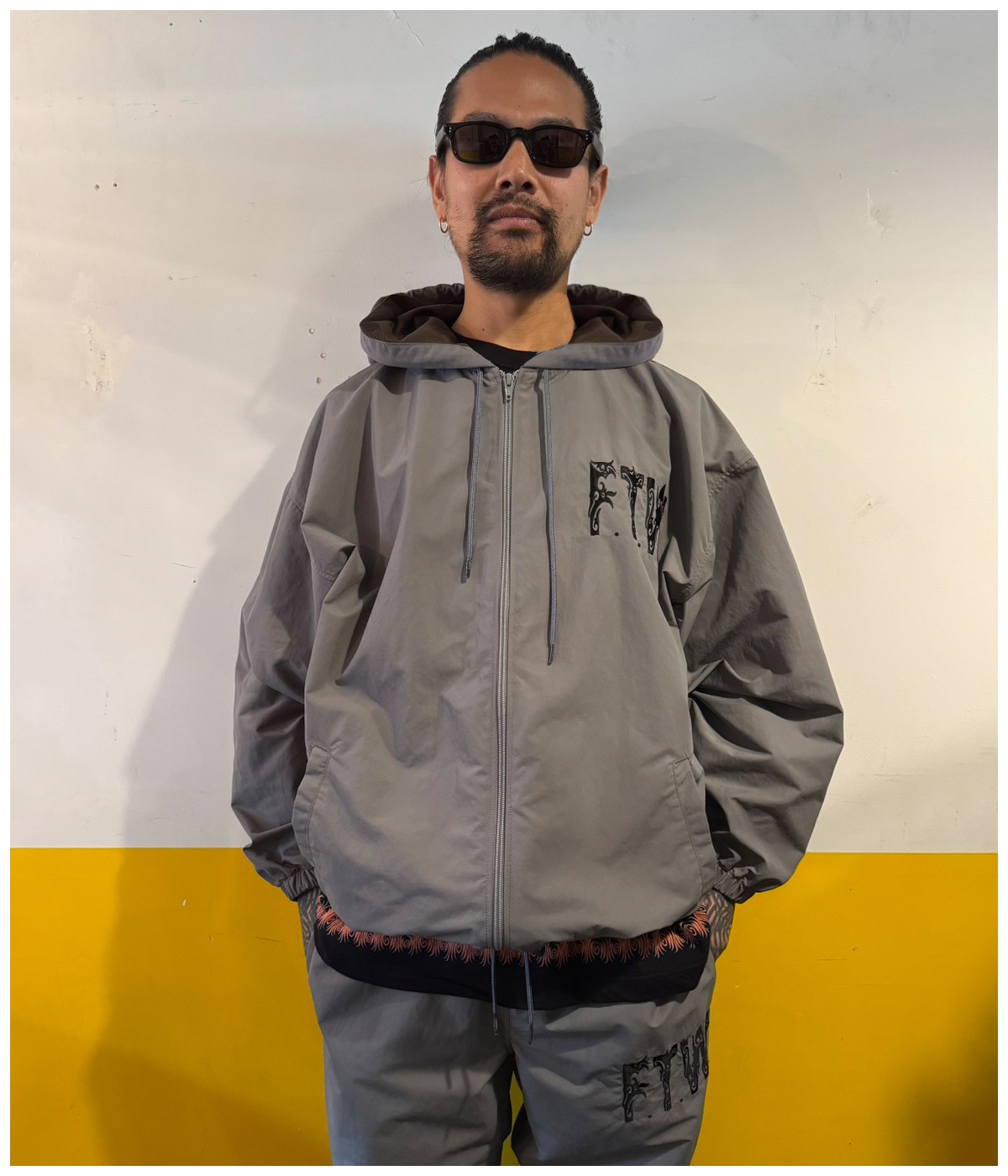 BORNEO F.T.W. NYLON WINDBREAKER【GRAY】｜exodus brand™｜MELTING