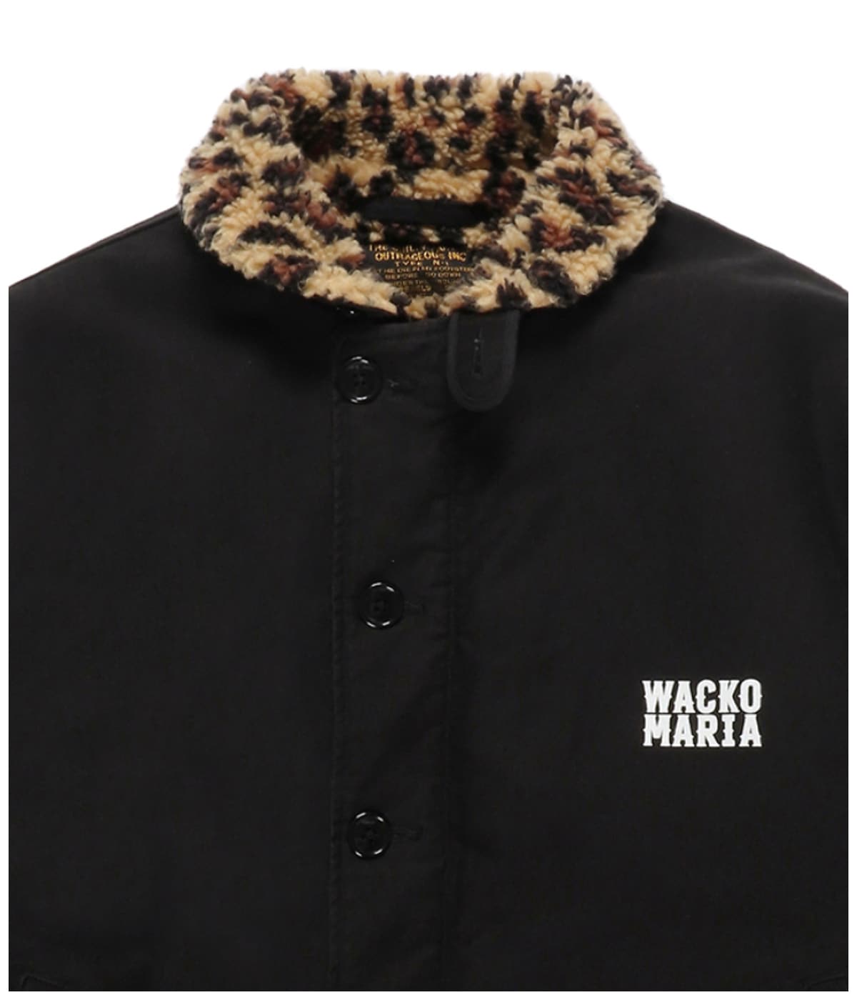 LEOPARD BOA DECK JACKET -B- (TYPE-2)【BLACK】