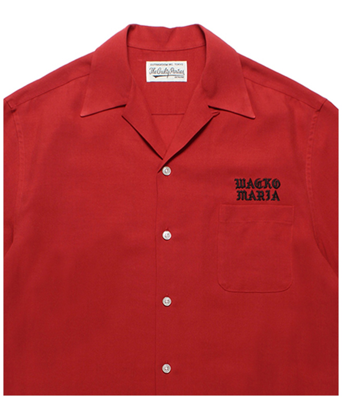 ワコマリア TWO TONE 50'S OPEN COLLAR SHIRT