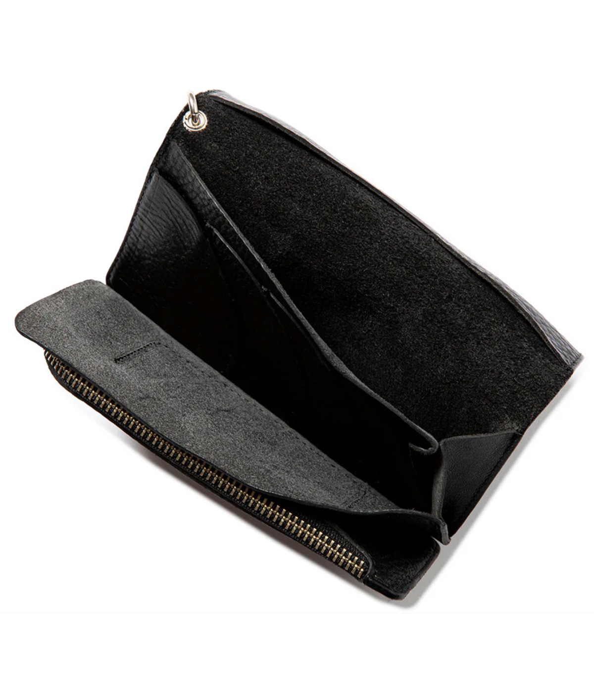 SILVER STAR CONCHO LEATHER LONG WALLET【BLACK】｜CALEE｜MELTING