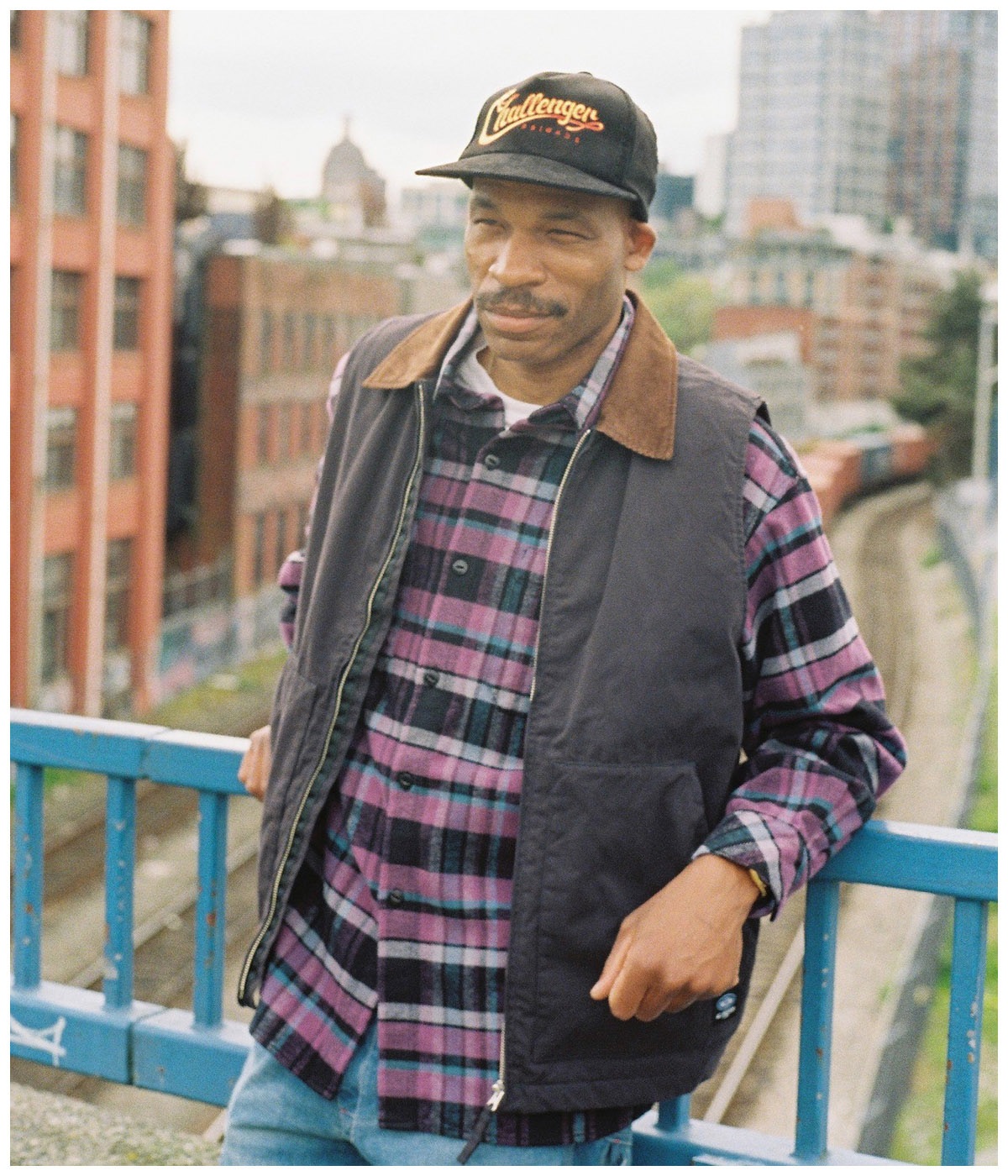 PLAID FLANNEL SHIRT【PURPLE】｜CHALLENGER｜MELTING POT（正規取扱店