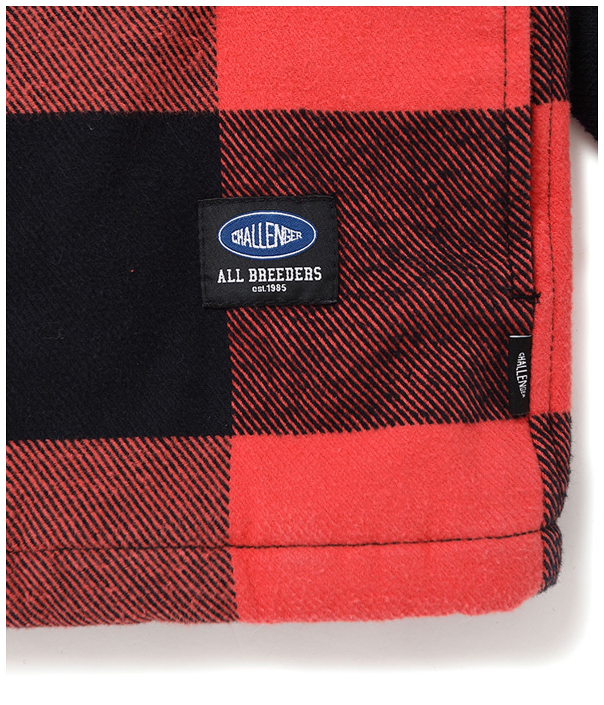 LINING ZIP UP SHIRT【ORANGE-BLACK】