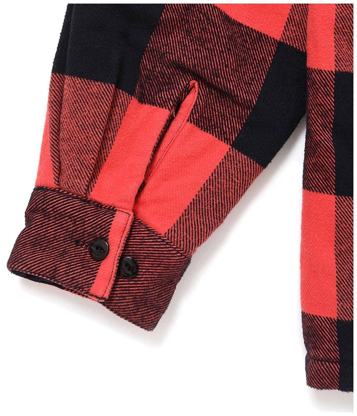 LINING ZIP UP SHIRT【ORANGE-BLACK】