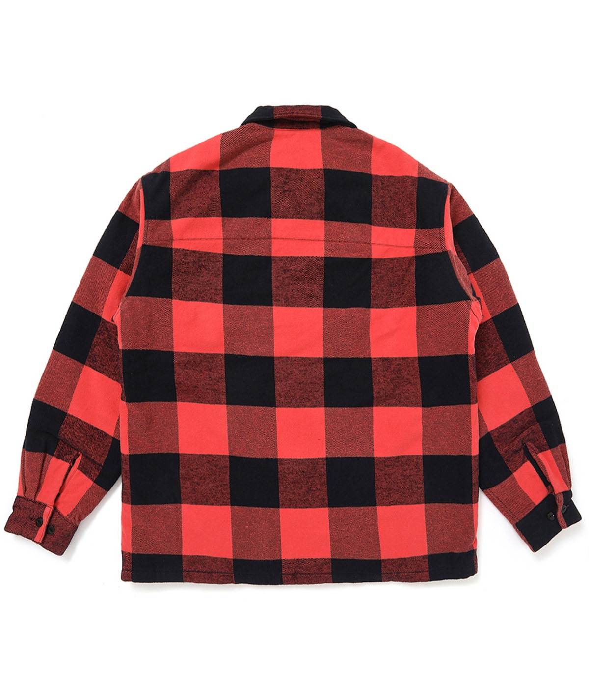 LINING ZIP UP SHIRT【ORANGE-BLACK】