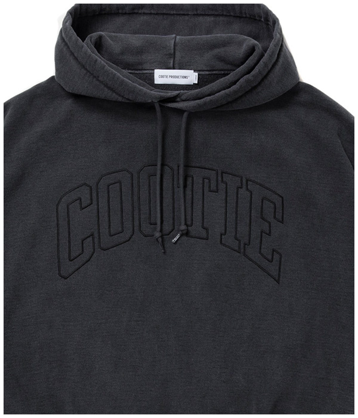 Pigment Dyed Open End Yarn Sweat Hoodie【BLACK】｜COOTIE