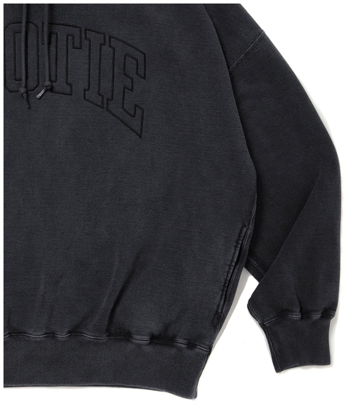 Pigment Dyed Open End Yarn Sweat Hoodie【BLACK】｜COOTIE