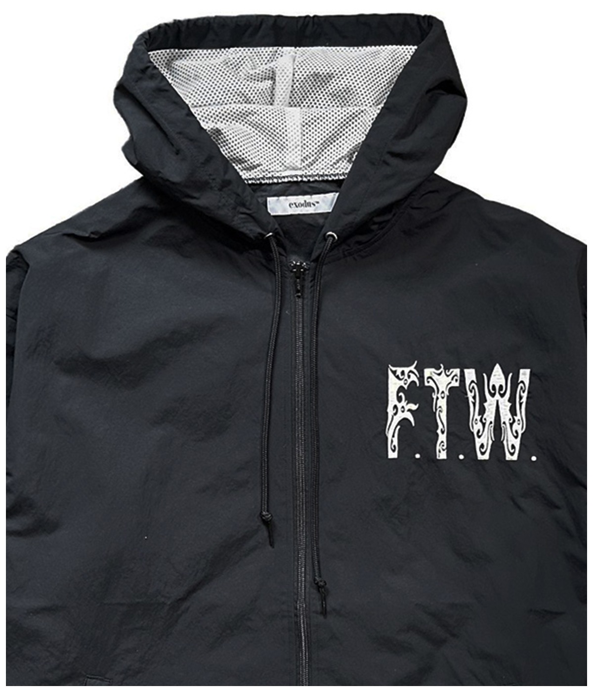 BORNEO F.T.W. NYLON WINDBREAKER【BLACK】