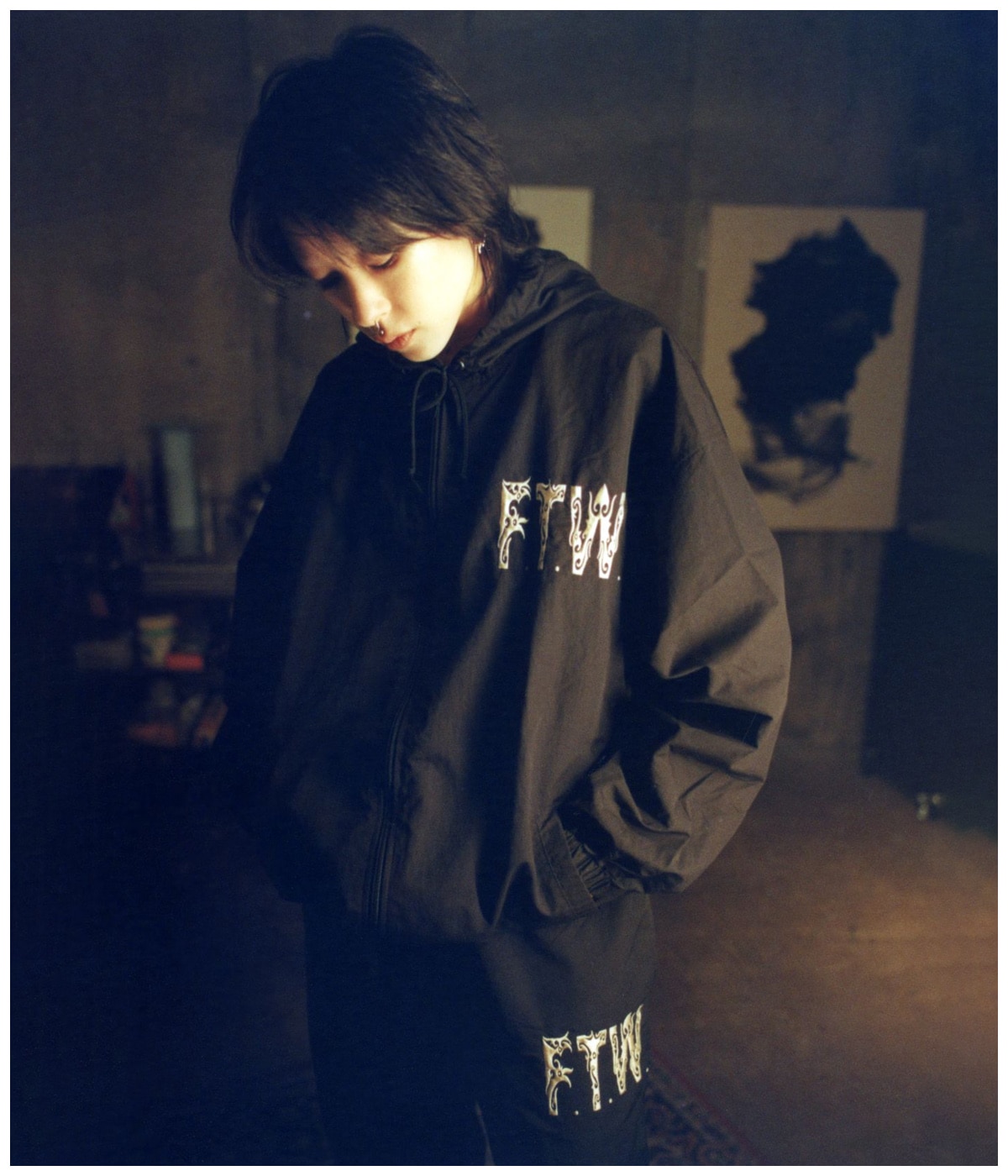 BORNEO F.T.W. NYLON WINDBREAKER【BLACK】