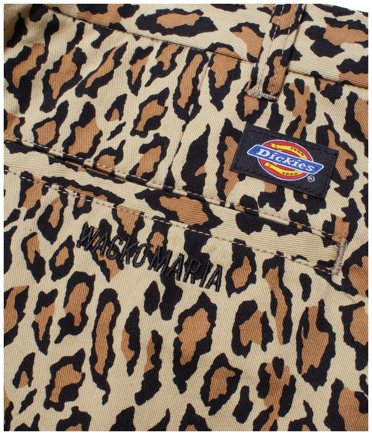 DICKIES / LEOPARD PLEATED SHORT TROUSERS【BEIGE】