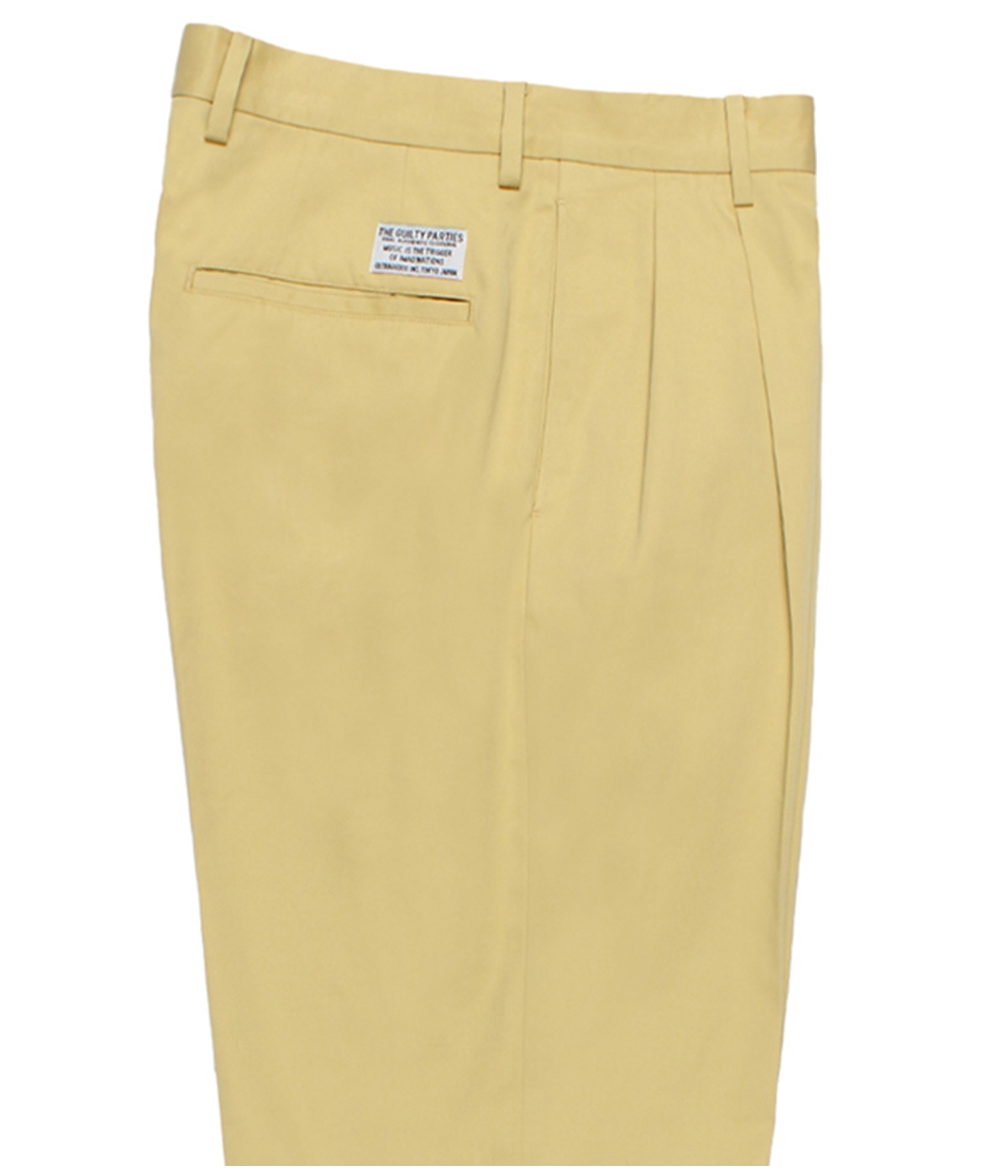 SOLBIATI / DOUBLE PLEATED TROUSERS【YELLOW】｜WACKO MARIA｜MELTING