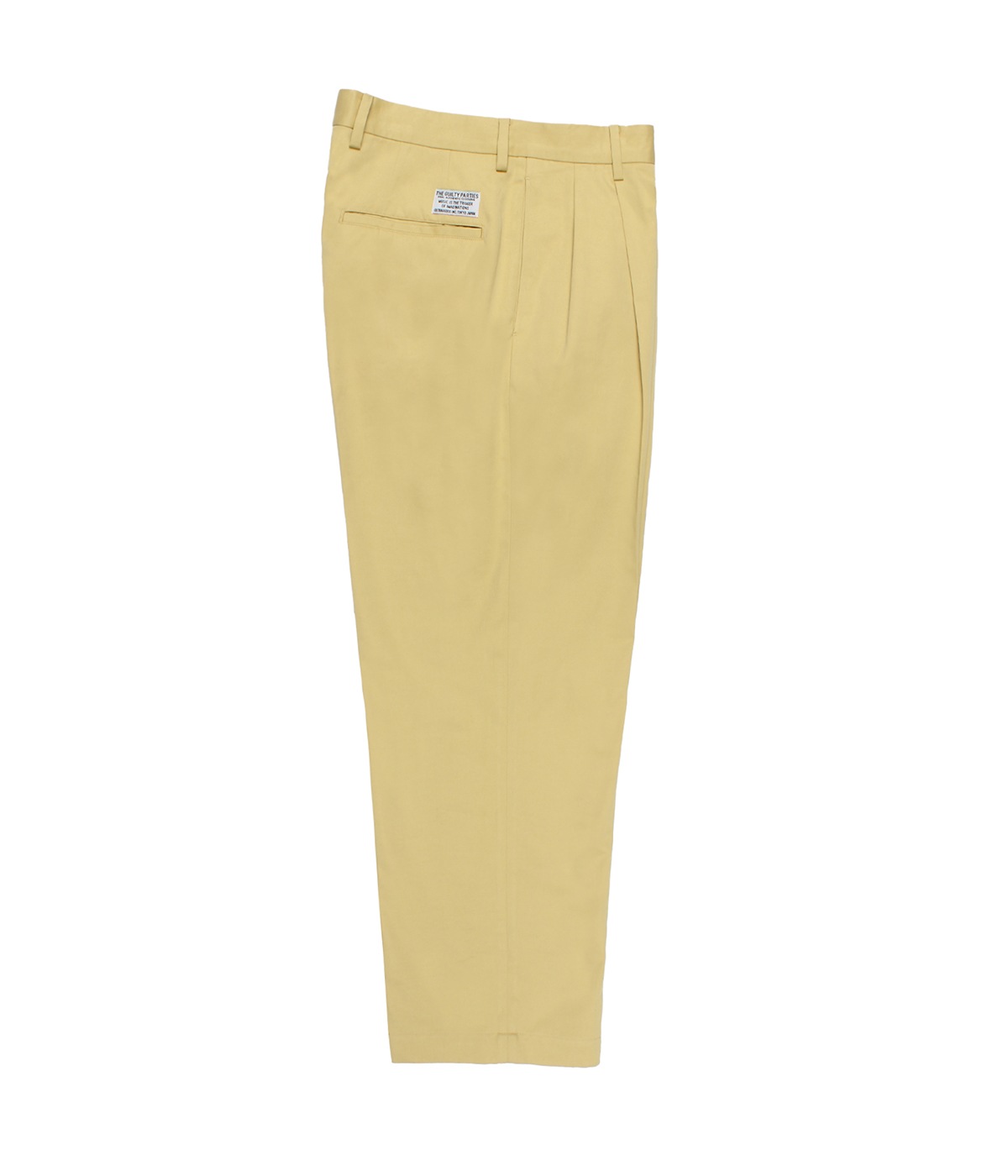 SOLBIATI / DOUBLE PLEATED TROUSERS【YELLOW】｜WACKO MARIA｜MELTING