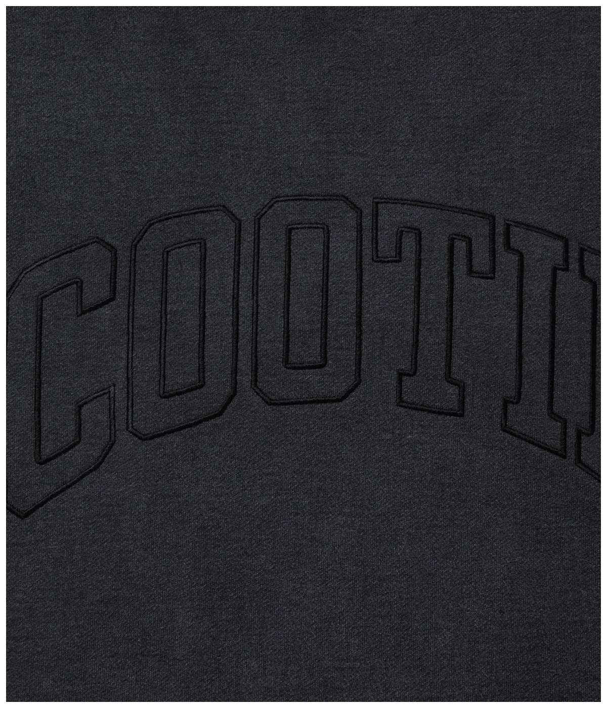 Pigment Dyed Open End Yarn Sweat Crew【BLACK】