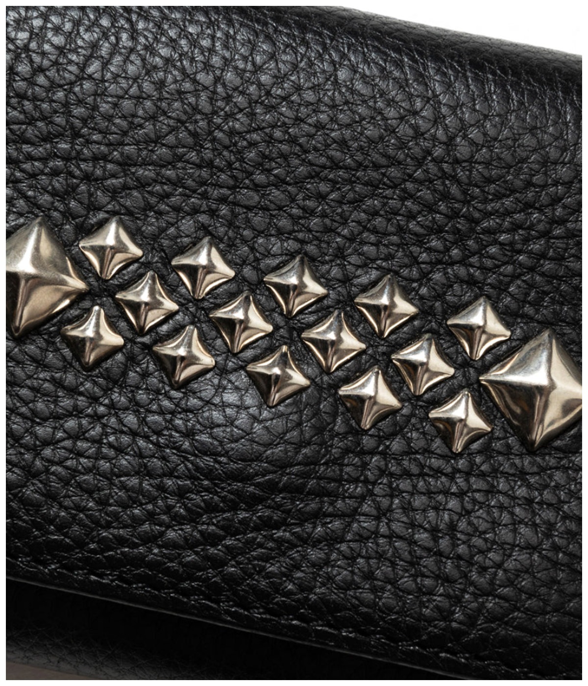 STUDS LEATHER MULTI WALLET【BLACK】｜CALEE｜MELTING POT（正規取扱