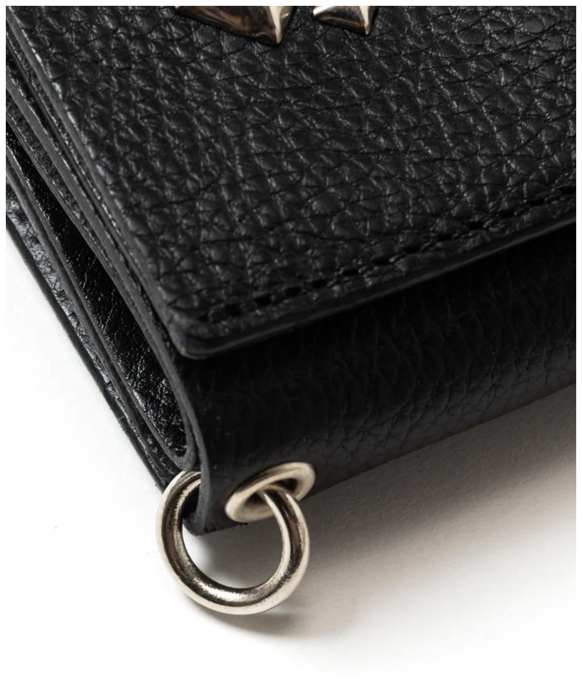 STUDS LEATHER MULTI WALLET【BLACK】｜CALEE｜MELTING POT（正規取扱