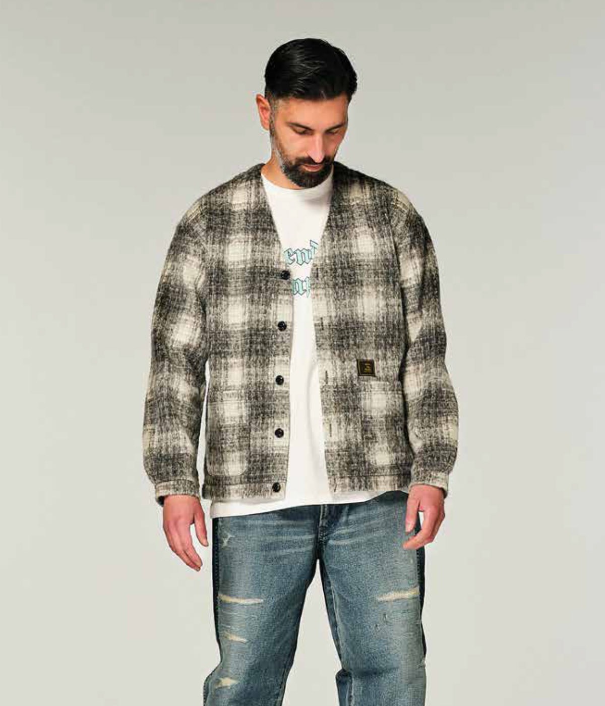 KURT / CHECK【GRAY CHECK】