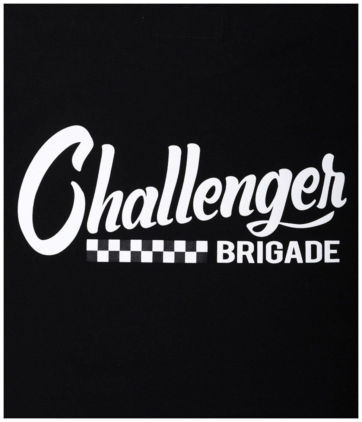 L/S CHECKER TEE【BLACK】