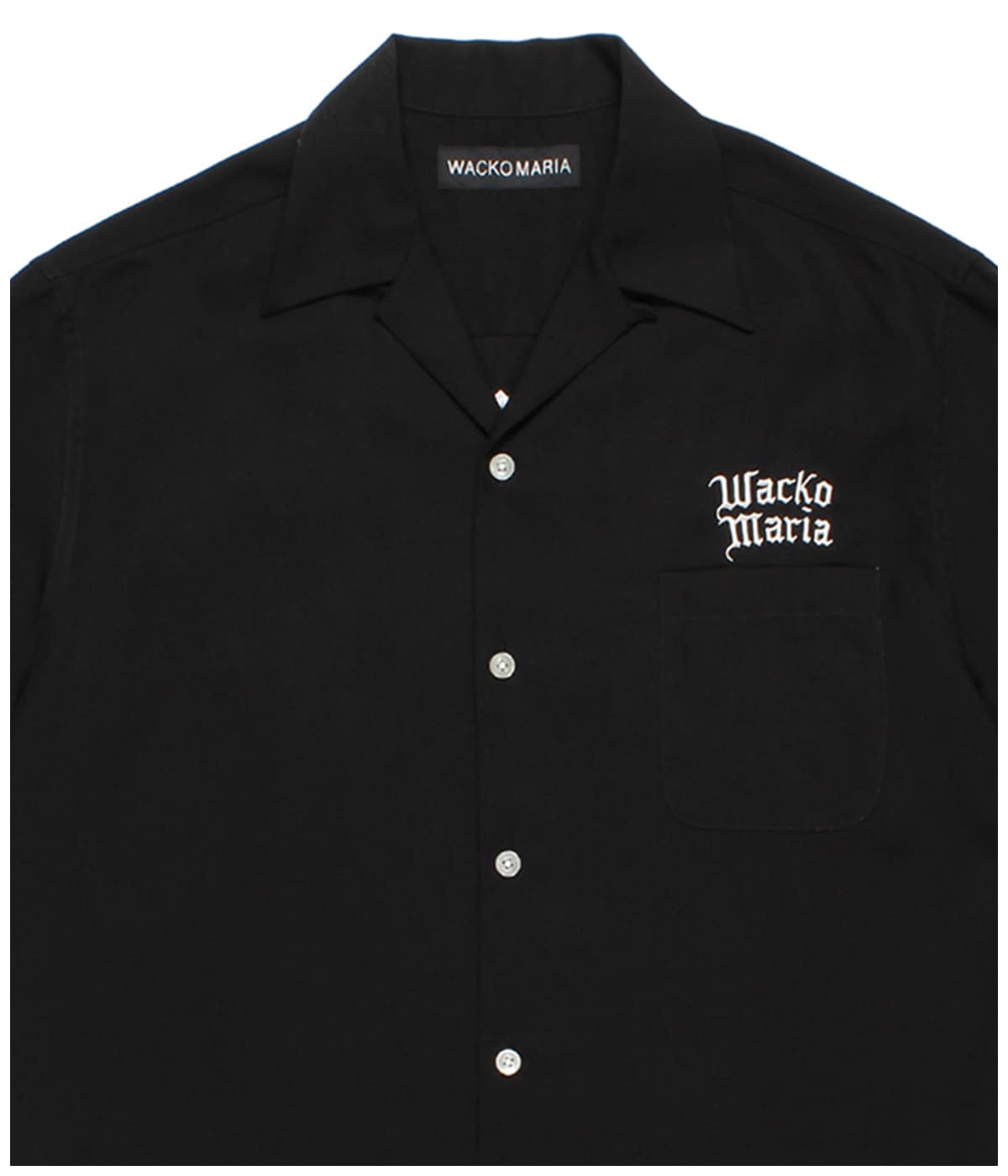 50'S OPEN COLLAR SHIRT (TYPE-2)【BLACK】