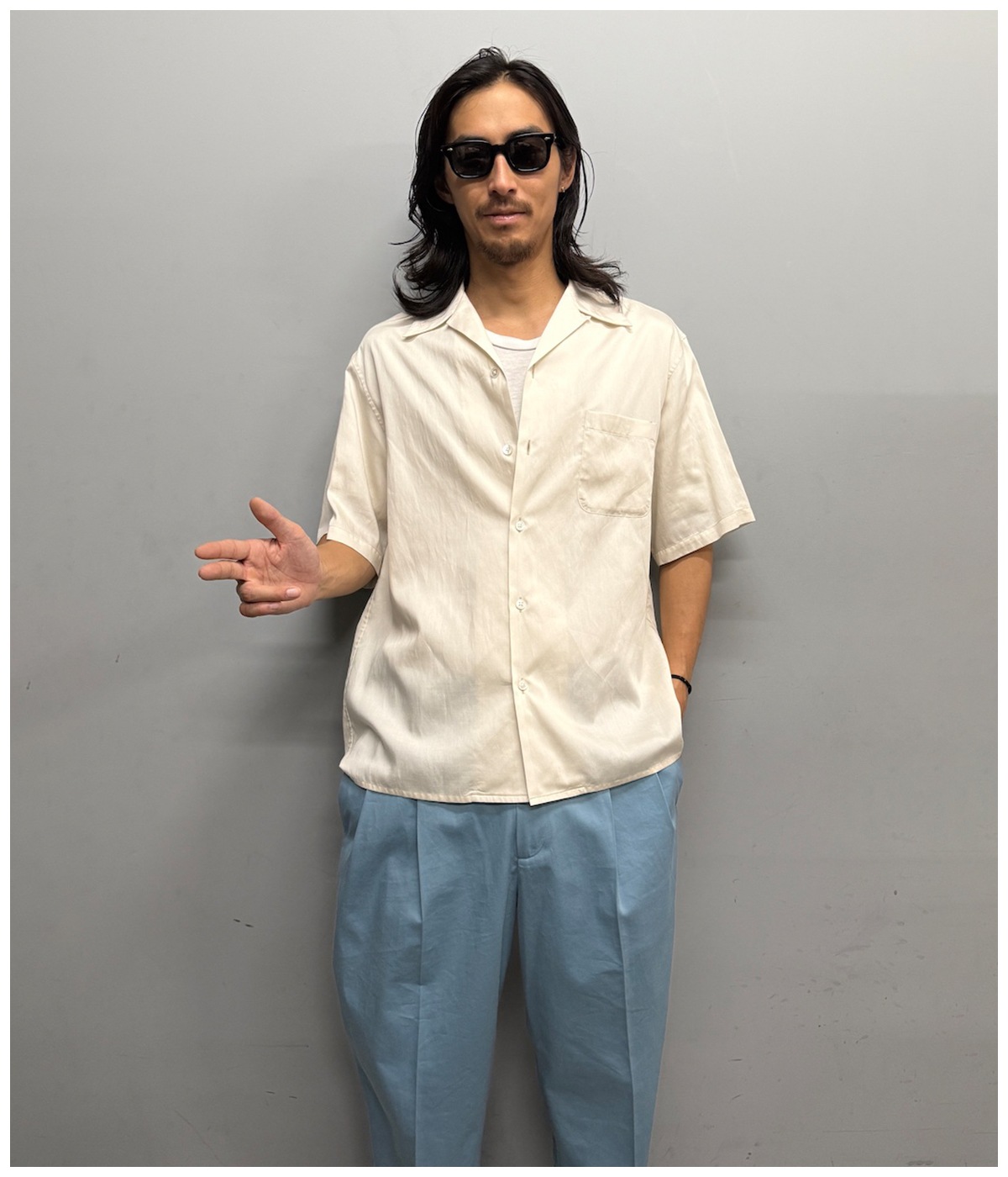 SOLBIATI / DOUBLE PLEATED TROUSERS【BLUE】｜WACKO MARIA｜MELTING
