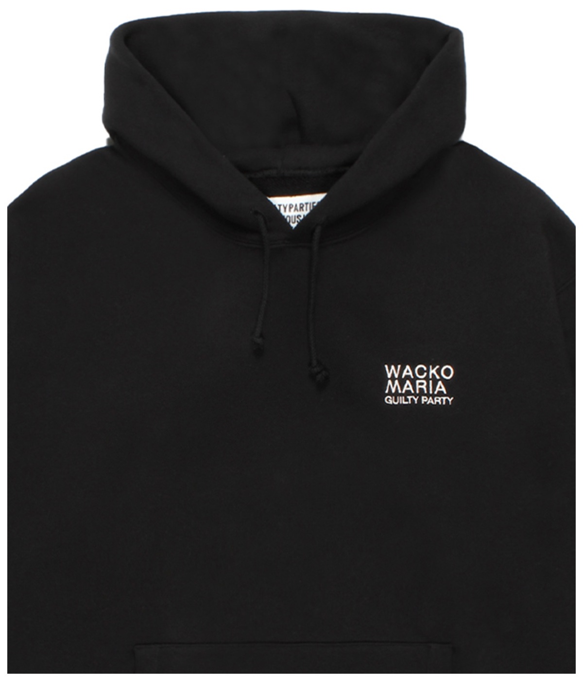 MIDDLE WEIGHT HOODED SWEAT SHIRT【BLACK】｜WACKO MARIA｜MELTING