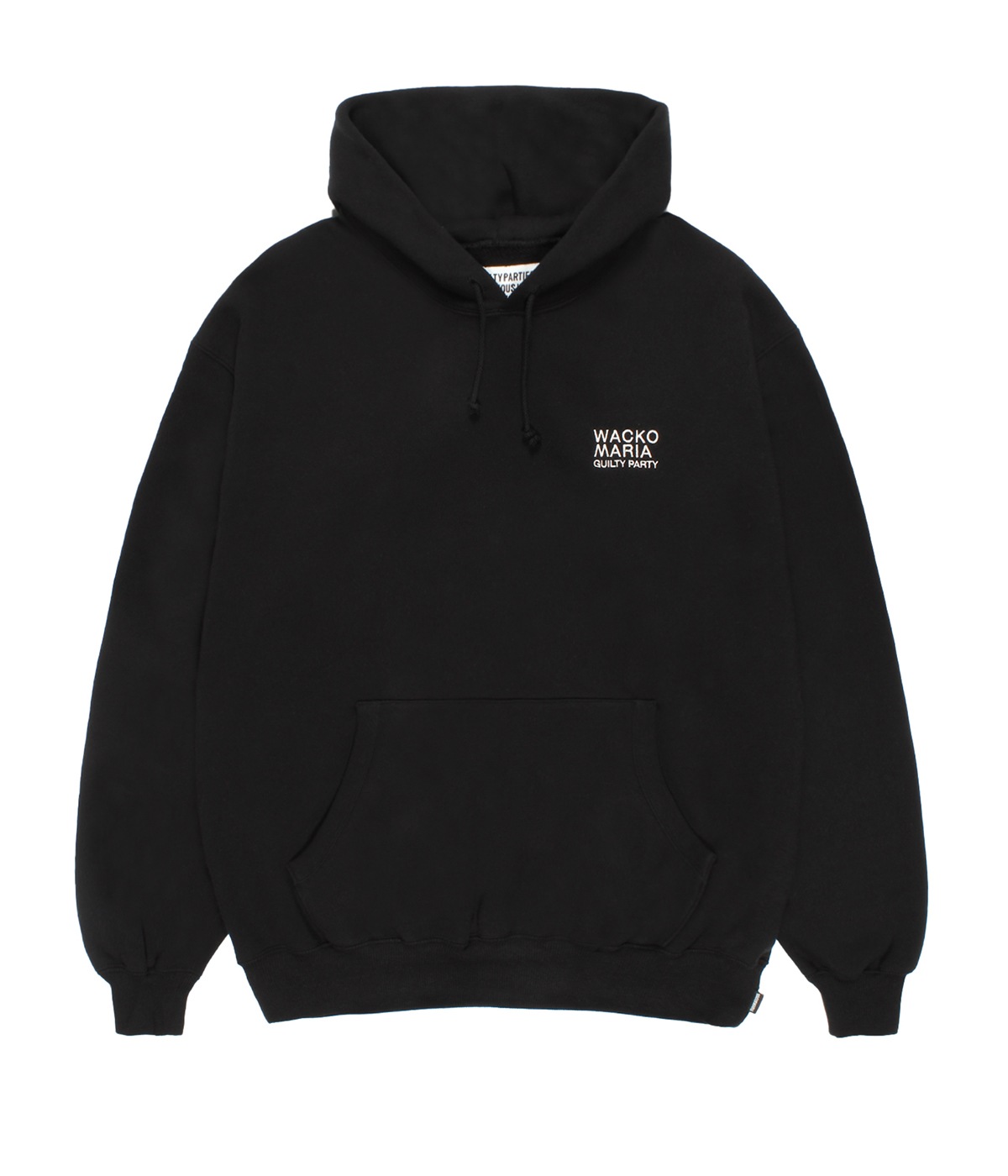 MIDDLE WEIGHT HOODED SWEAT SHIRT【BLACK】｜WACKO MARIA｜MELTING
