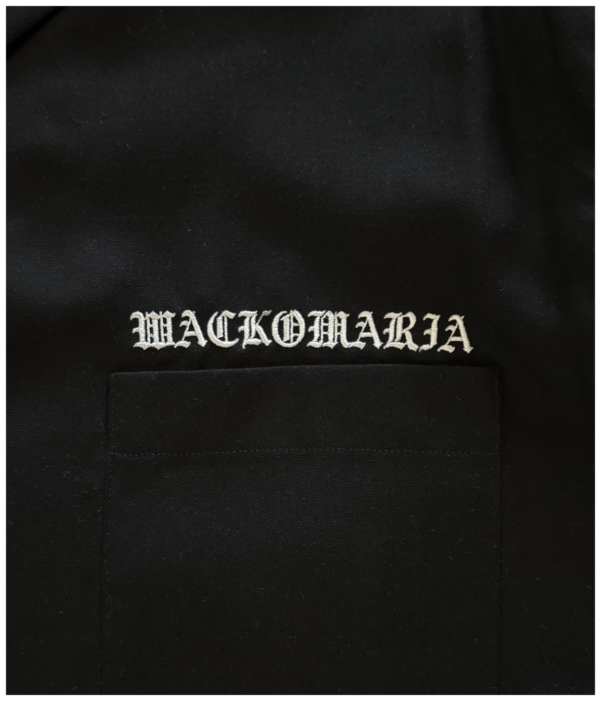 50'S OPEN COLLAR SHIRT L/S (TYPE-2)【BLACK】｜WACKO MARIA