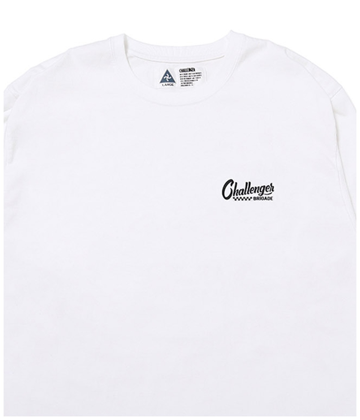トップス L CHALLENGER L/S CHECKER TEE WHITE L/S CHECKER TEE【WHITE】｜CHALLENGER｜MELTING POT（正規取扱店・通販）