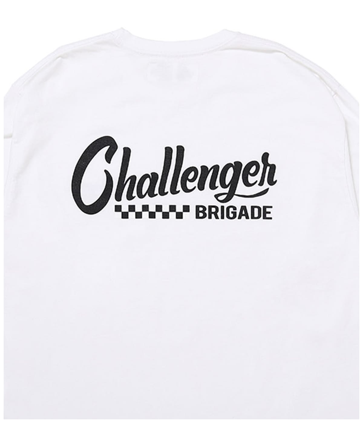 L/S CHECKER TEE【WHITE】｜CHALLENGER｜MELTING POT（正規取扱店・通販）