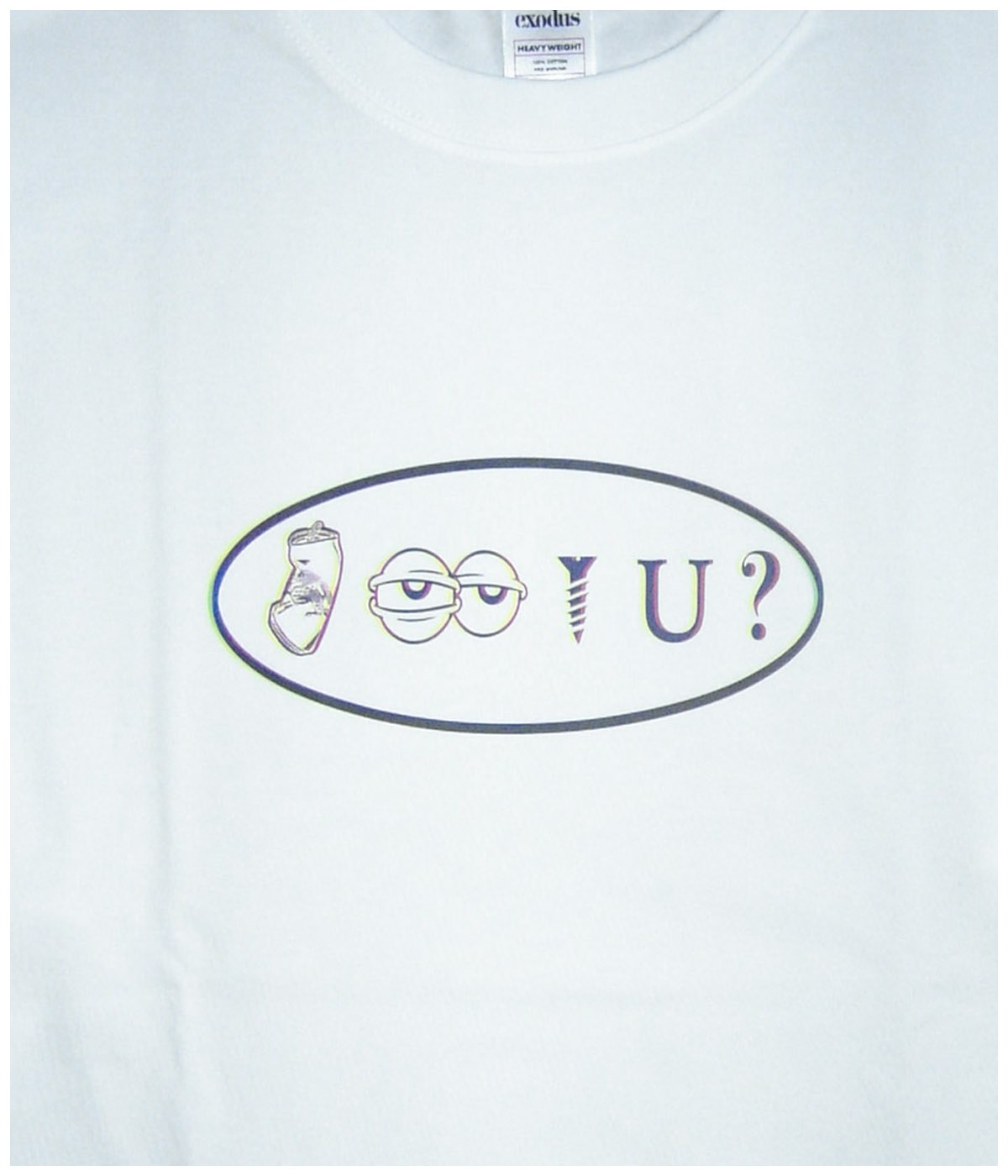 CAN I SCREW YOU ? L/S T SHIRT【WHITE】