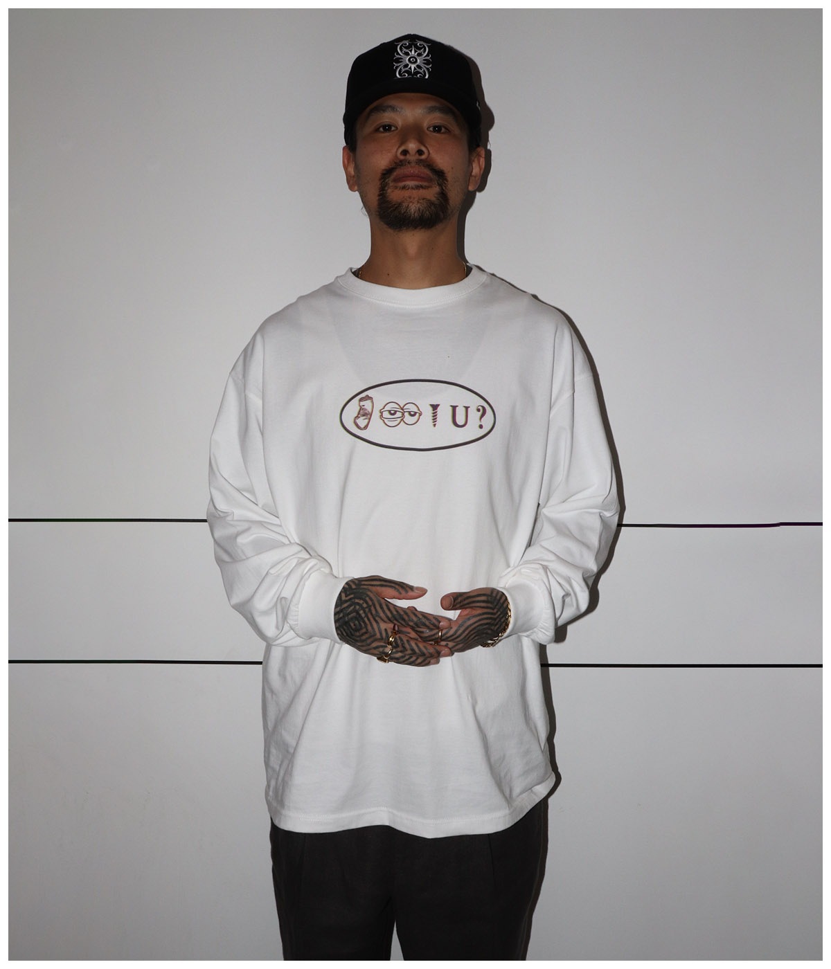 CAN I SCREW YOU ? L/S T SHIRT【WHITE】