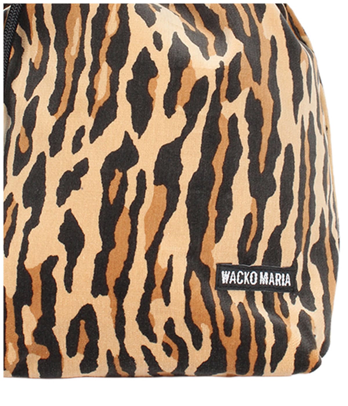 LEOPARD VELVET DRAWSTRING BAG【BEIGE】｜WACKO MARIA｜MELTING POT