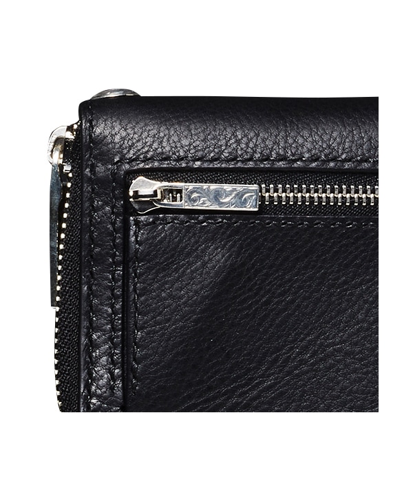 Round Zip Compact Wallet【BLACK】｜Antidote BUYERS CLUB