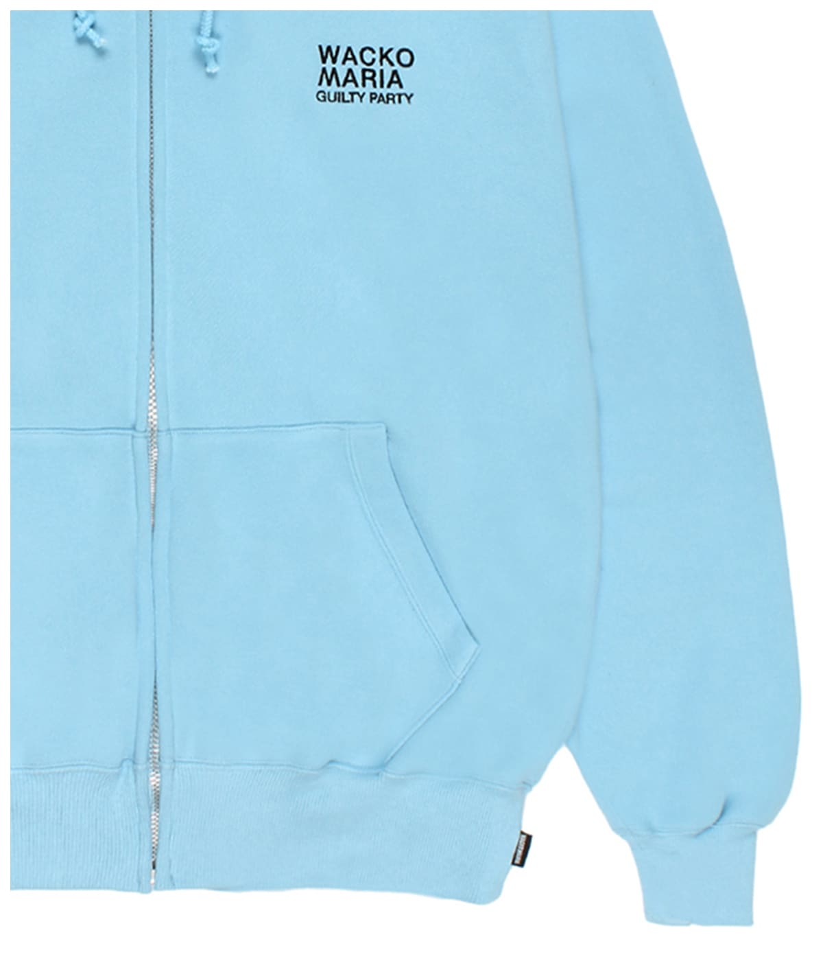 MIDDLE WEIGHT ZIP UP HOODED SWEAT SHIRT【L-BLUE】｜WACKO MARIA