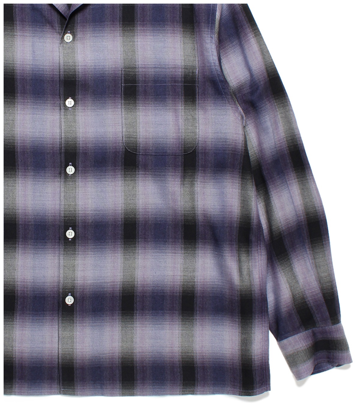 WACKO MARIA CHECK OPEN COLLAR 最終価格 CHECK OPEN COLLAR SHIRT オープンカラーシャツ-ワコマリア 通販