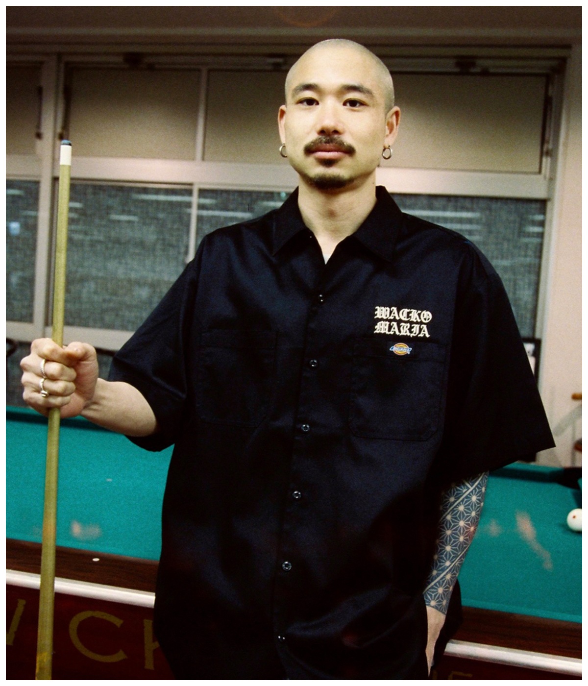 DICKIES / WORK SHIRT【BLACK】｜WACKO MARIA｜MELTING POT