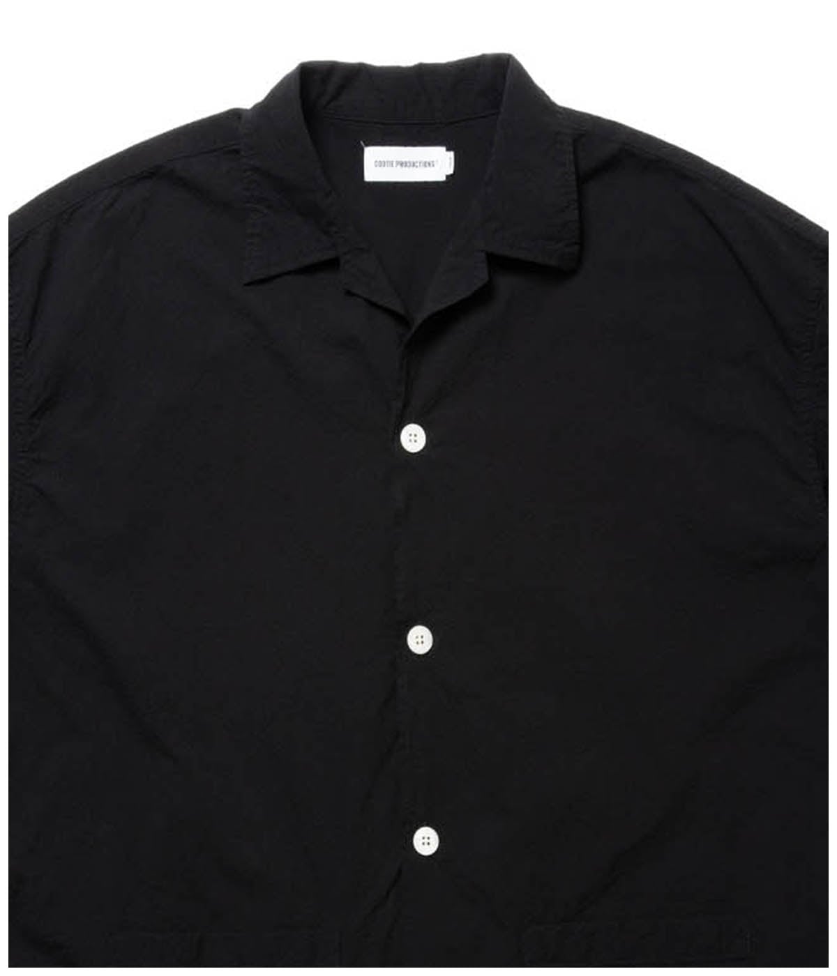 半袖シャツ COOTIE / L/BLK/CTE-24S410/Finx Cotton Cordlane Open Collar S/S Shirt Finx Cotton Cordlane Open Collar S/S Shirt【BLACK】｜COOTIE
