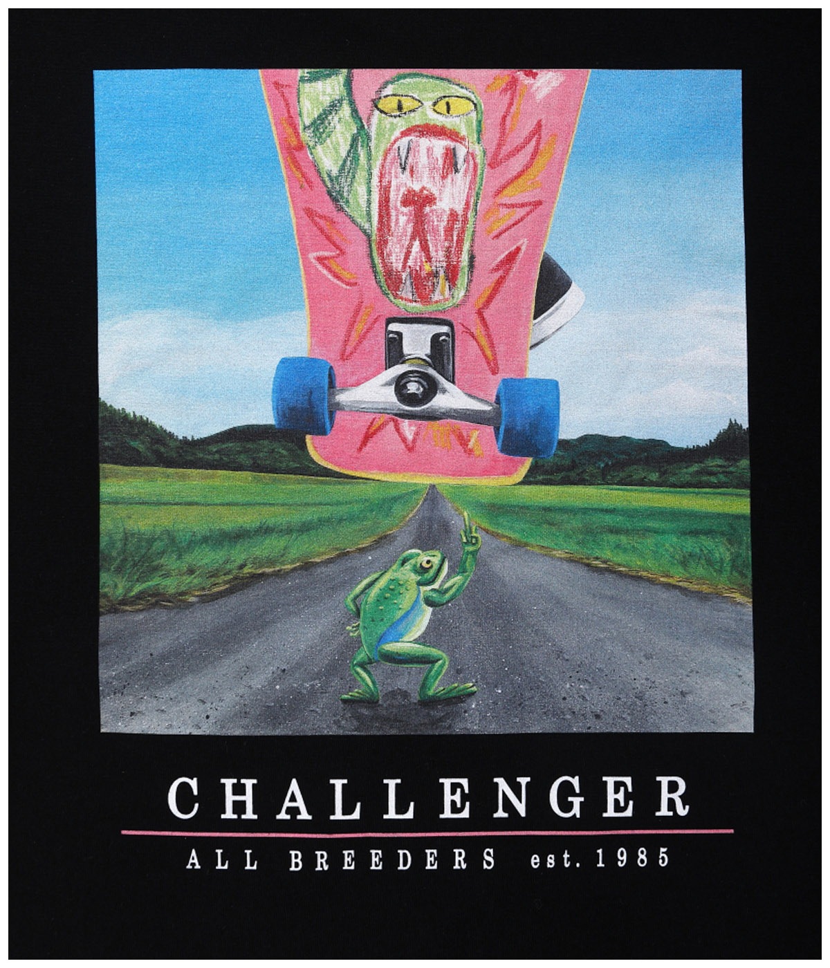 L/S FROG TEE【BLACK】