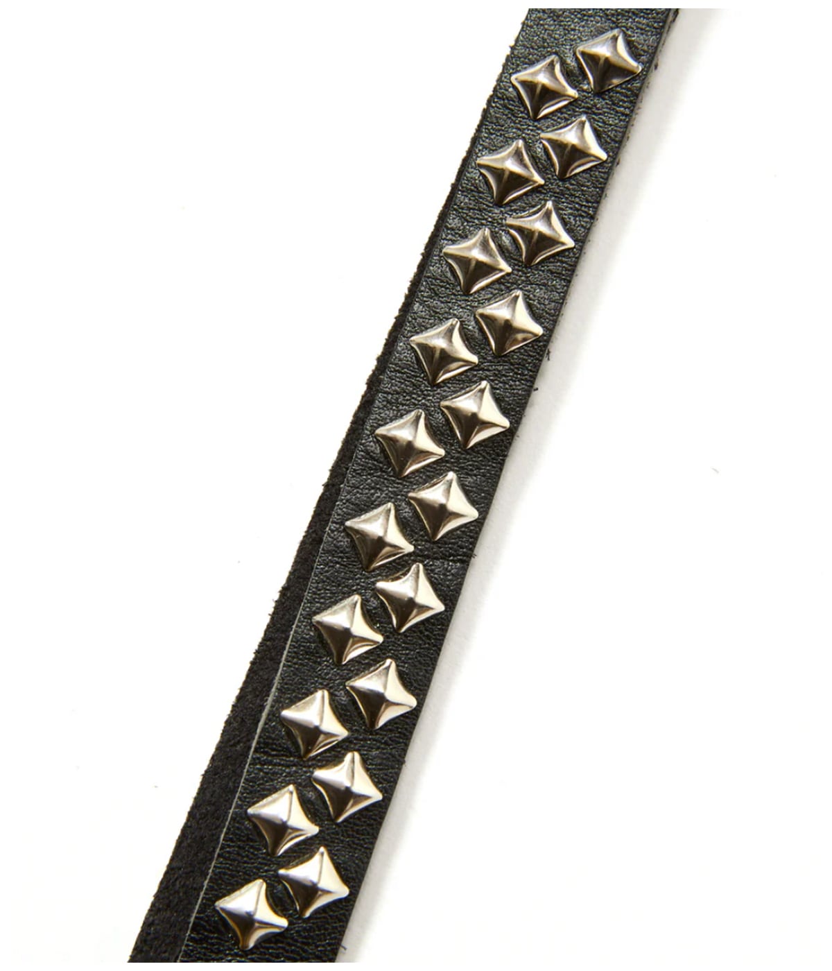 STUDS LEATHER SHORT KEY RING【BLACK】｜CALEE｜MELTING POT（正規