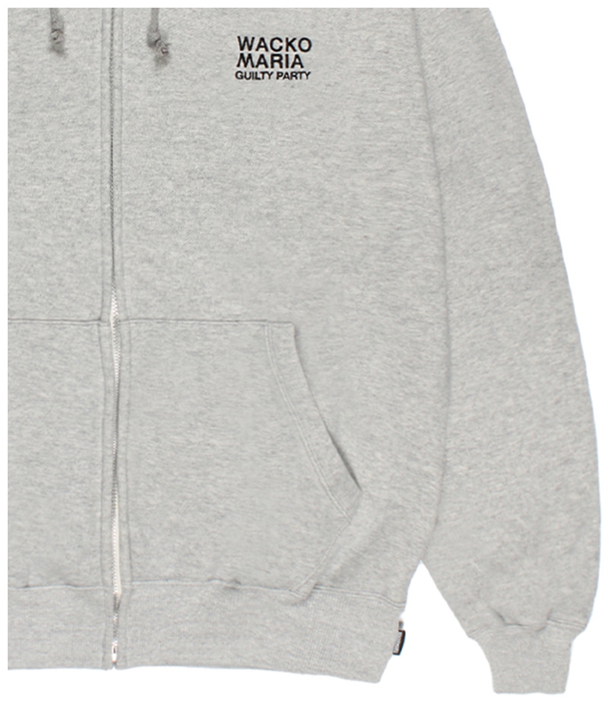 MIDDLE WEIGHT ZIP UP HOODED SWEAT SHIRT【GRAY】｜WACKO MARIA