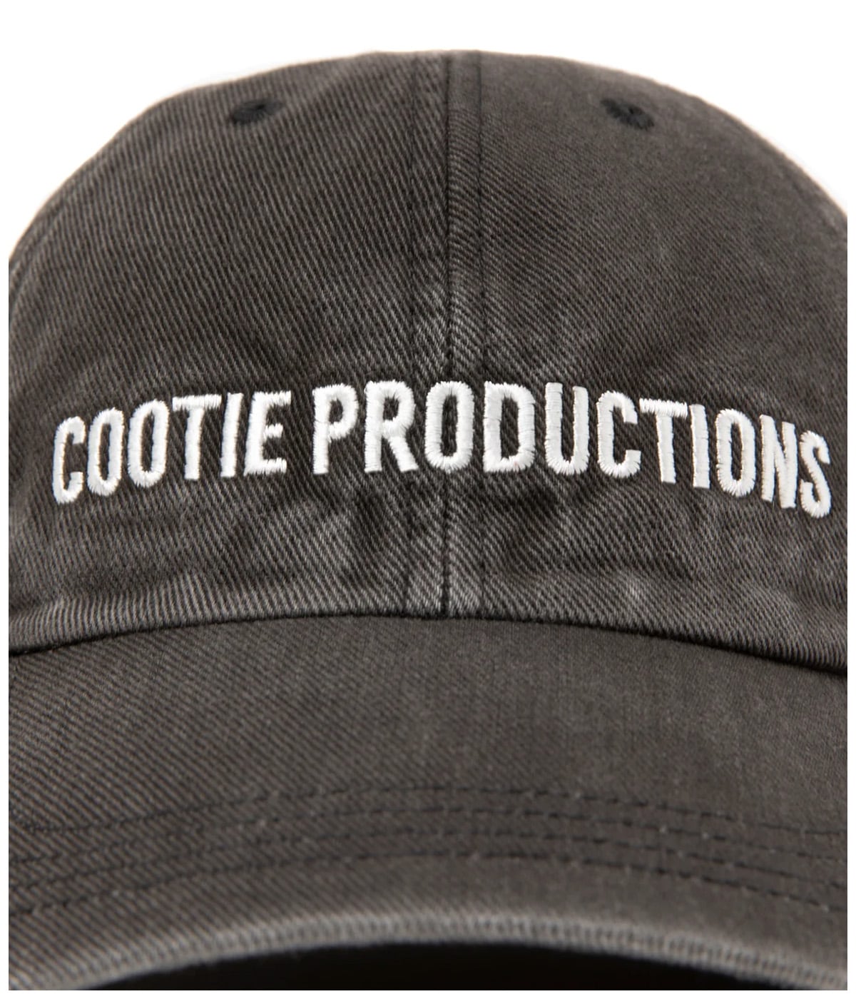 Color Denim 6 Panel Cap【FADE BLACK】